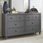 Cottage View 6 Drawer Dresser Youth Dressers Dark Gray 9