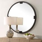 Cornelia Round Mirror Mirrors Black 12