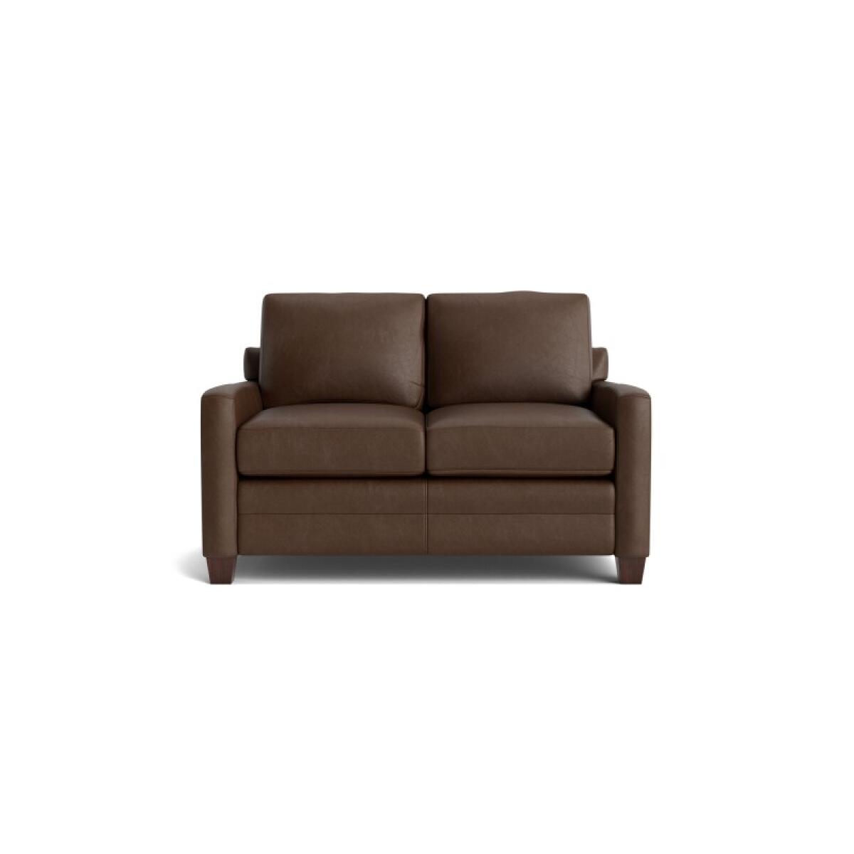 473083ba81be0c3b87f1113164459982 Carolina Leather Track Arm Loveseat - Image 1