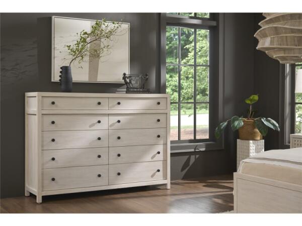 Dwell River Rock Ten Drawer Dresser Dressers Cream 7