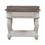 Magnolia Manor End Table End tables Antique White & Weathered Bark 12