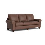 True Custom™ True Custom® Leather Large Roll Arm Sofa - Image 2
