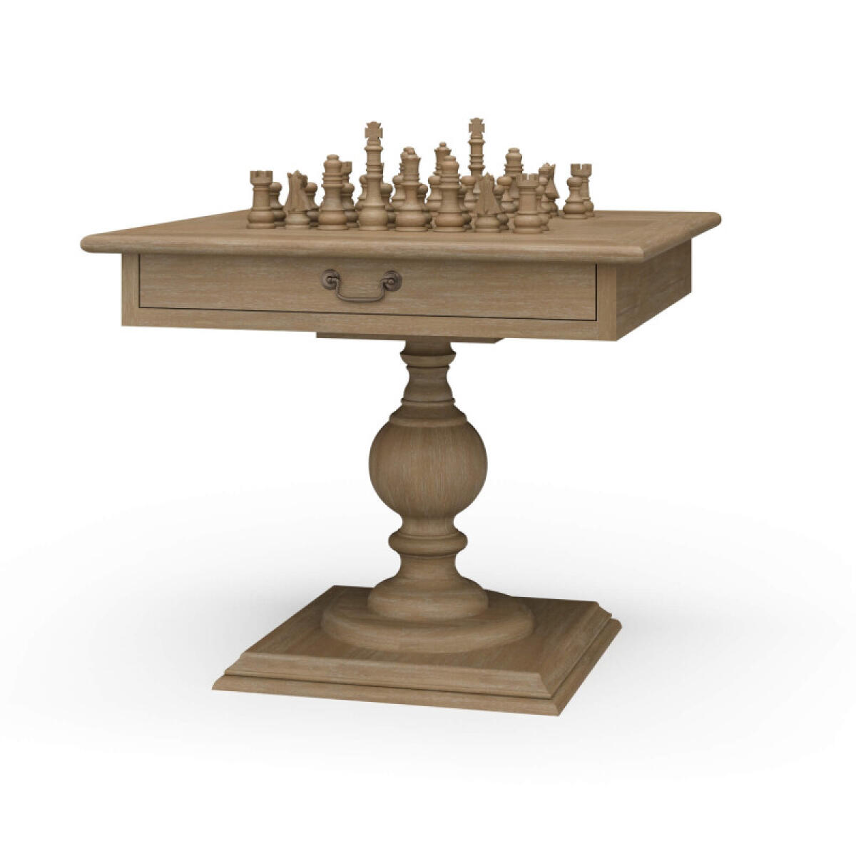 47b5a5bc2132abc125b96eda611ed272 Gloucester Chess Table W/ Drawer - Image 1