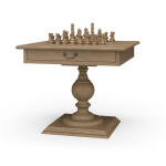 Gloucester Chess Table W/ Drawer