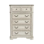 Magnolia Manor King Uph Sleigh Bed, Dresser & Mirror, Chest, Night Stand - Image 6
