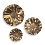 Peonia Indoor-outdoor Wall Decor, Gold, S/3