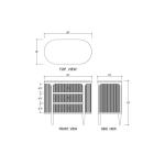 Regent 3 Drawer Dresser - Image 3