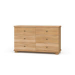 Luna 6 Drawer Dresser Dressers Blue 25