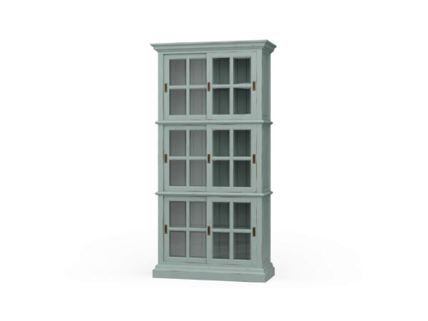 English Bookcase 1 Column Bookcases Blue