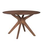 Space Savers Round Pedestal Table Dining Tables Brown 12