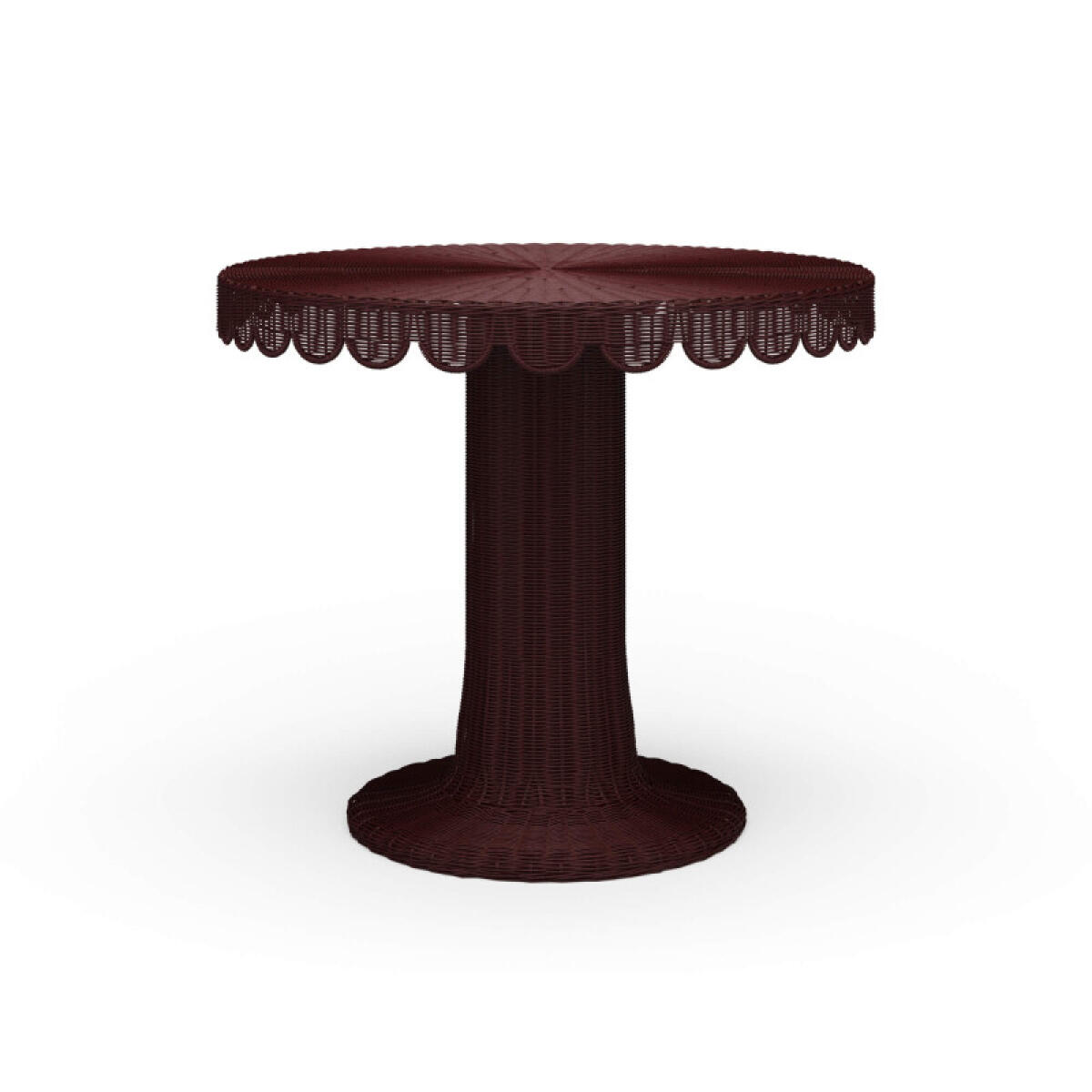 487b18b6fc878cf6f2cdaa41952c2a54 Scalloped Round Bistro Table - Image 1