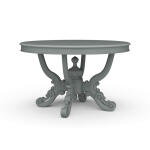 Mandolin Dining Table W/ Solid Hardwood Top - Image 2