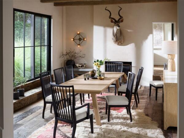 Modern Farmhouse Miller Dining Table Dining Tables Black