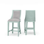Monarch Counter Stool W/ Rattan Back