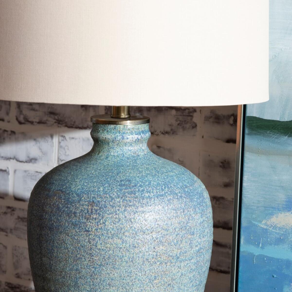 Blaze Earthenware Table Lamp Lighting Blue 2 Blaze Earthenware Table Lamp Lighting Blue 2