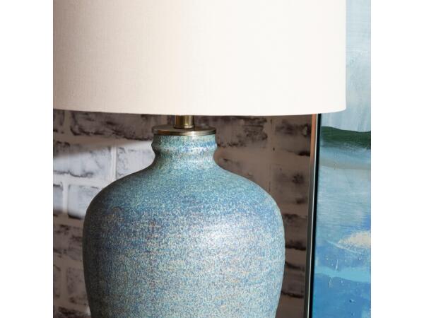 Blaze Earthenware Table Lamp Lighting Blue