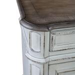 Magnolia Manor Entertainment TV Stand Entertainment Stands Antique White & Weathered Bark 23