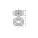 Oasis Ellipse Rattan Pendant - Image 3