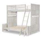 Complete Twin Over Full Bunk Bed Stone Path Gray Finish Youth Beds Legacy Classic Furniture 17