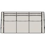 Marleigh Stationary Small Sofa 8-Way Tie 872-86