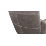 Ranlo Leather Swivel Arm Chair - Image 12