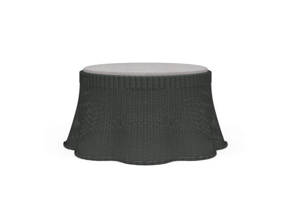 Newport Rattan Ottoman W/ Cushion Ottomans & Poufs Bramble