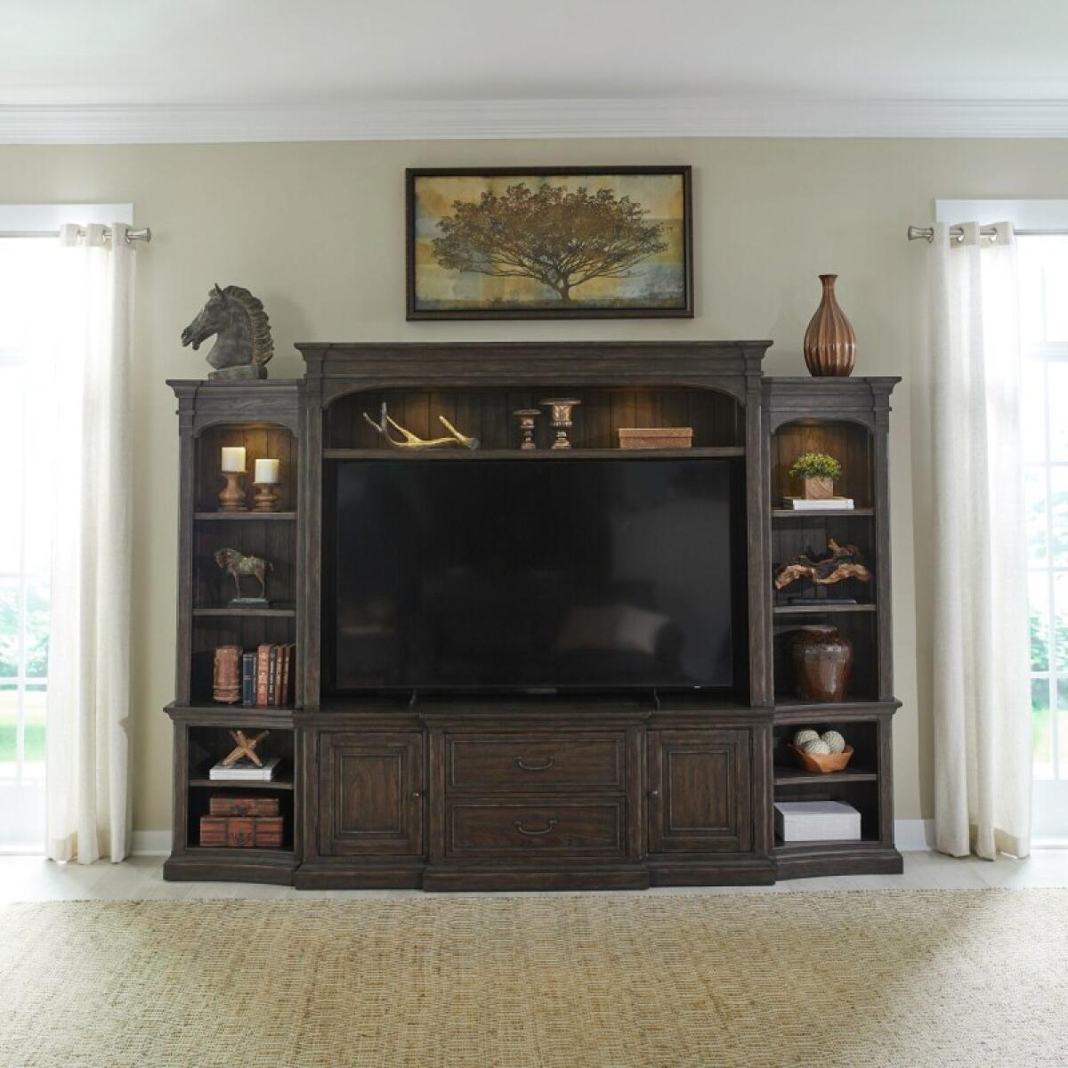 Paradise Valley 78 Inch Entertainment Console Entertainment Stands Brown 2 Paradise Valley 78 Inch Entertainment Console Entertainment Stands Brown 2