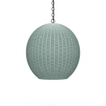 Ball Rattan Pendant Lighting Blue 10