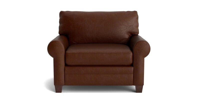 49e99cb6fadaff271b7ba33b98aaf214 Carolina Leather Roll Arm Chair - Image 1