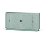 Dakota Oval 4 Door Sideboard W/ Rattan Panels
