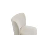 Reed Upholstered Dining Chair with Casters - Image 8