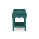 Scallop Rattan Side Table W/ Tray Chairside Tables Bramble 22