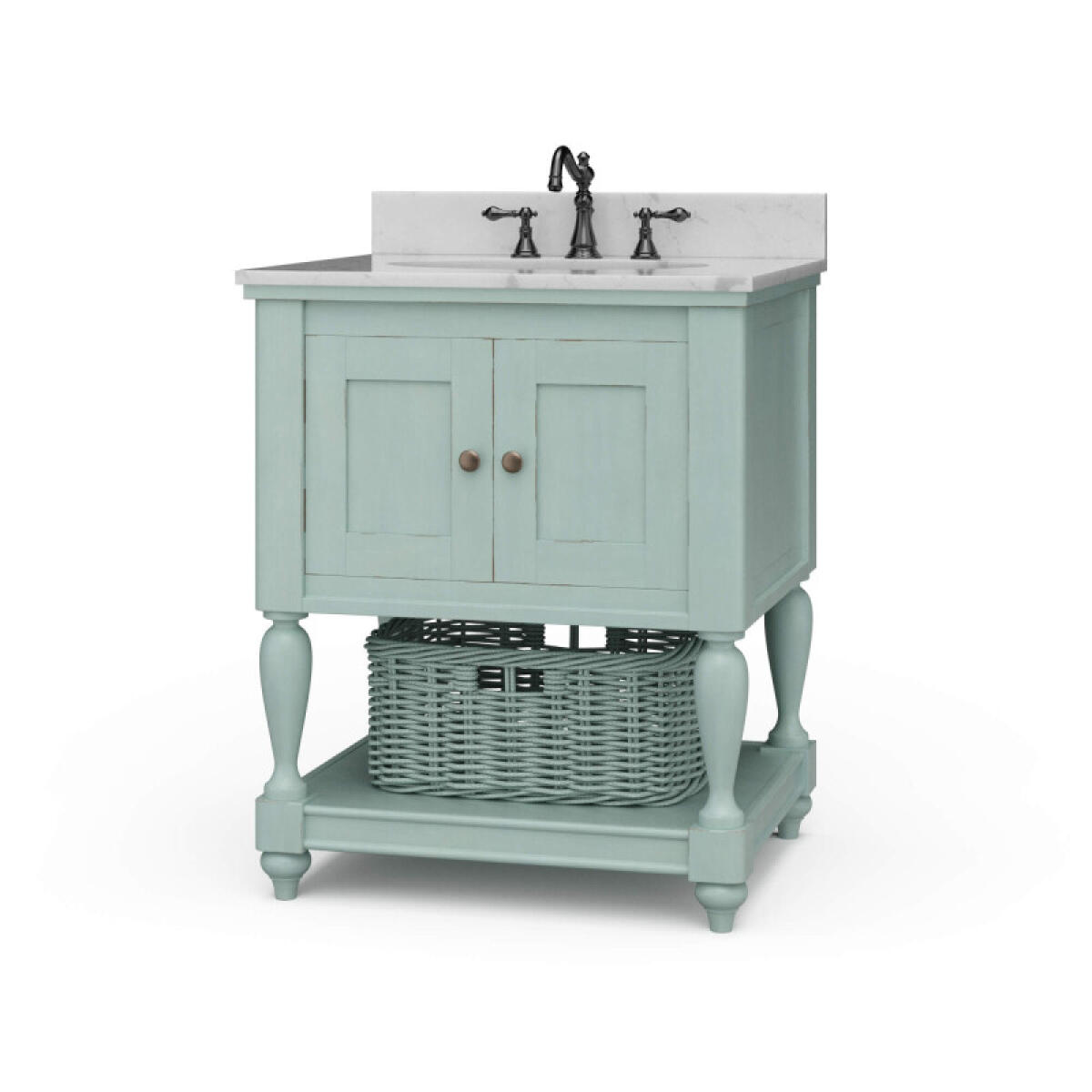 4a919bbec14556713b4eee0016b06840 Jefferson Single Vanity W/ Sink & Marble Top - Image 1