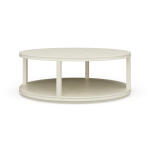 Cohan Round Coffee Table W/ Wood Shelf - Image 3