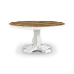 Trestle Round Dining Table Dining Tables Blue 12