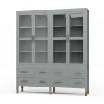 Kagu 4 Door Tall Cabinet W/ Premium Rattan