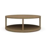 Cohan Round Coffee Table W/ Wood Shelf - Image 7
