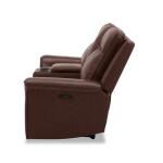 Avery Loveseat w/Console P2 – Cognac Loveseats Brown 20