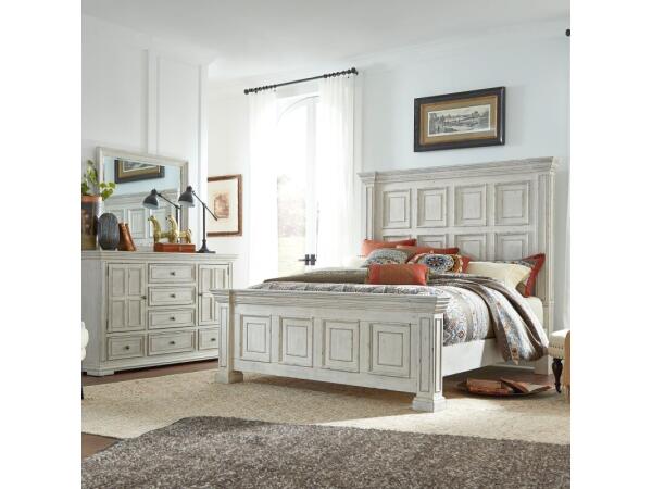 Big Valley King California Panel Bed, Dresser & Mirror Bedroom Sets Bedroom Sets