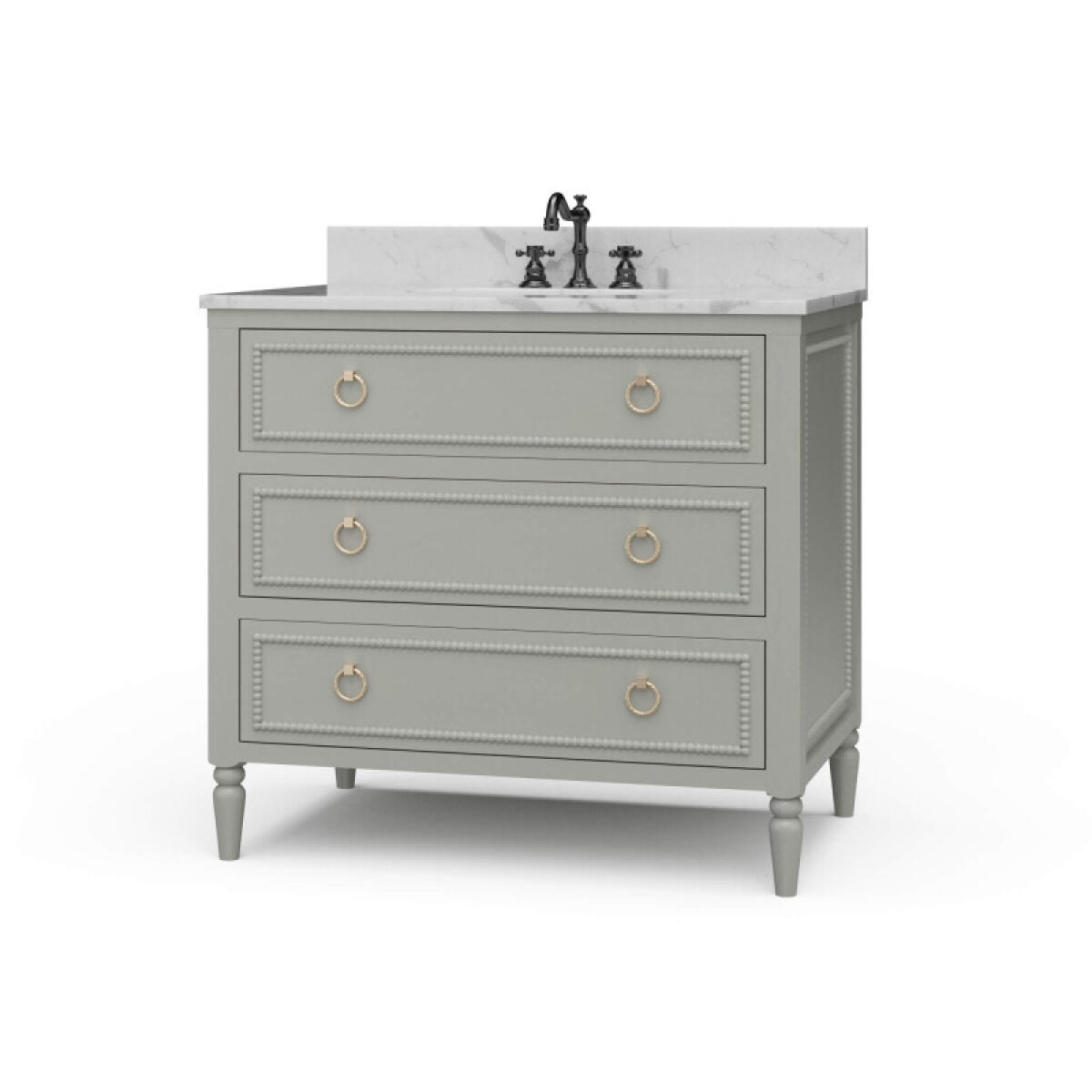 4b204370fd62153eba2b973e1dc1854a Cholet Single Vanity W/ Sink & Marble Top - Image 1