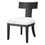 Idris Armless Chair, Charcoal Chairs & Benches Black 16