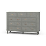 Lexington 9 Drawer Dresser W/ Rattan