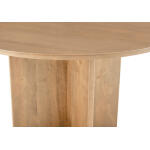 Crafted Cherry Dining by Ben & Erin Napier 60 inch ROUND TABLE w/ Wood Base Dining Tables Bleached Cherry 15