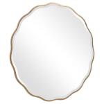 Aneta Round Mirror, Gold Mirrors Gold 15