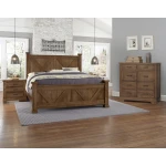 Cool Rustic Cal King X Bed With X Footboard - 174-667-766-944-MS2 - Image 5