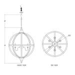 Infinity Chandelier Medium W/ 6 Lights Lighting Bramble 9