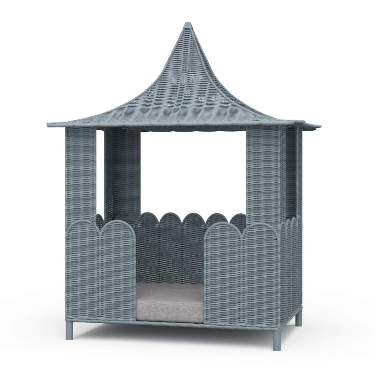 Scalloped Rattan Dog Bed Accent Furniture Accent Furniture 2 Scalloped Rattan Dog Bed Accent Furniture Accent Furniture 2