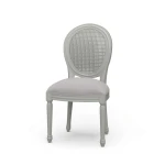 Tulip Rattan Back Dining Chair W/o Fluted Leg - Image 2