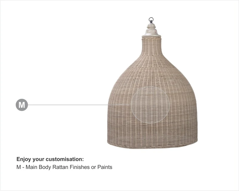 4c7ddb507a662153408a9d00c39faa34 Hampton Rattan Pendant Extra Large - Image 1