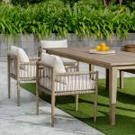 Borneo Outdoor Dining Chair, Oyster - Image 9